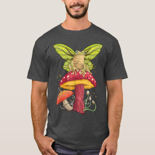 Camiseta Aestético Cottagecore Sapo Mushroom Fungi Fairycor