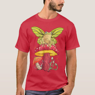 Camiseta Aestético Cottagecore Sapo Mushroom Fungi Fairycor