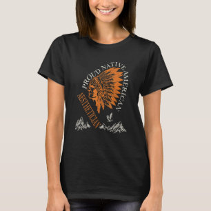 Camiseta Aestético Orgulhoso Trabalho Nativo Americano