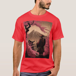 Camiseta Aestético Vintage Samurai Art Japonês Samurai Ret