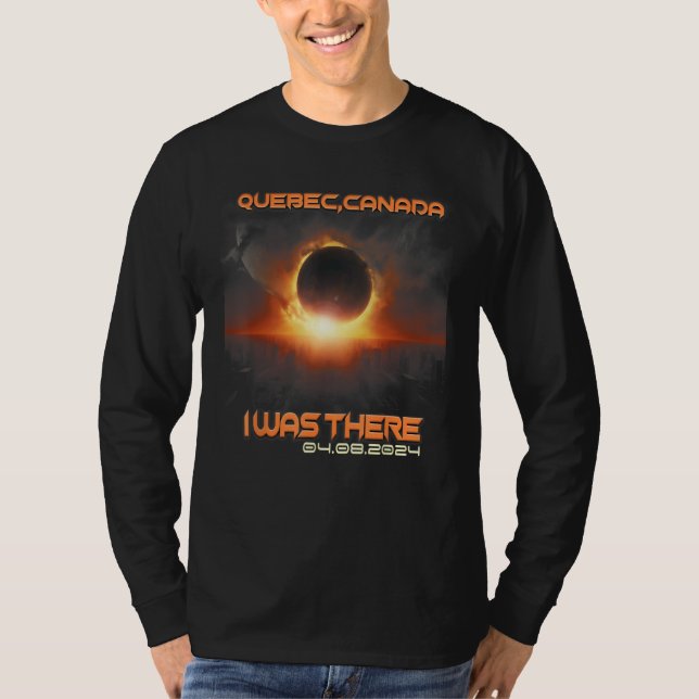 Camiseta Aesthetic Cityscape Total Solar Eclipse 2024 Quebe (Frente)