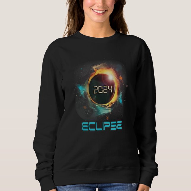 Camiseta Aesthetic Colorful Total Solar Eclipse 2024 (Frente)
