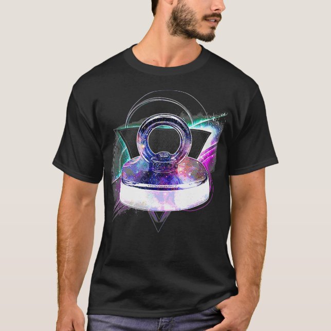 Camiseta Aesthetic Galaxy Magnet Fishing  (Frente)