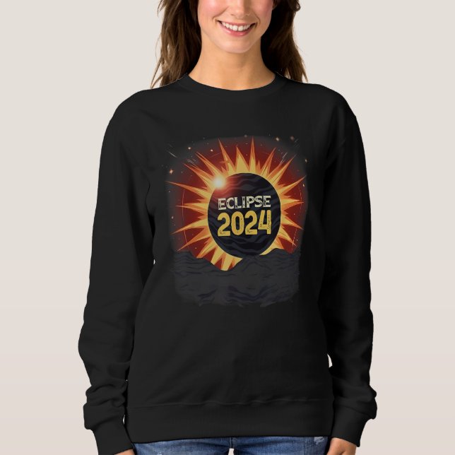 Camiseta Aesthetic Mountain Total Solar Eclipse 2024 (Frente)