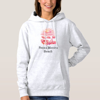 Camiseta Aesthetic Pink Beach Sunset Watercolor