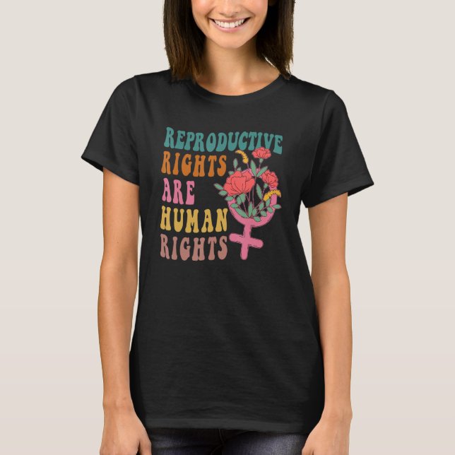 Camiseta Aesthetic Reproductive Rights Are Human Rights Fem (Frente)