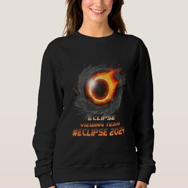 Camiseta Aesthetic Total Solar Eclipse Viewing Team 2024 (Frente)