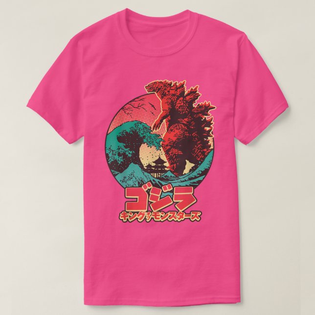 Camiseta AETICON Estilo Japonês Dinossauro (Frente do Design)