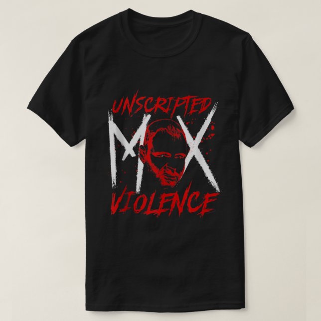 Camiseta AEW Jon Moxley Tanque de violência sem script Top3 (Frente do Design)