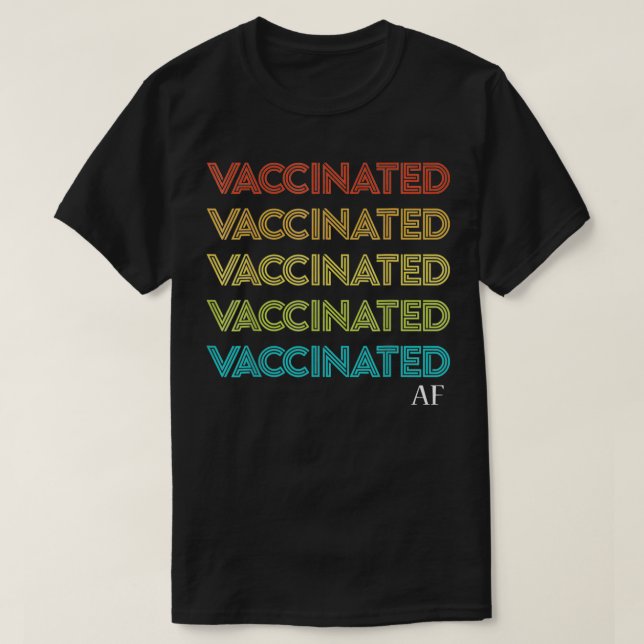 Camiseta af vacinado (Frente do Design)