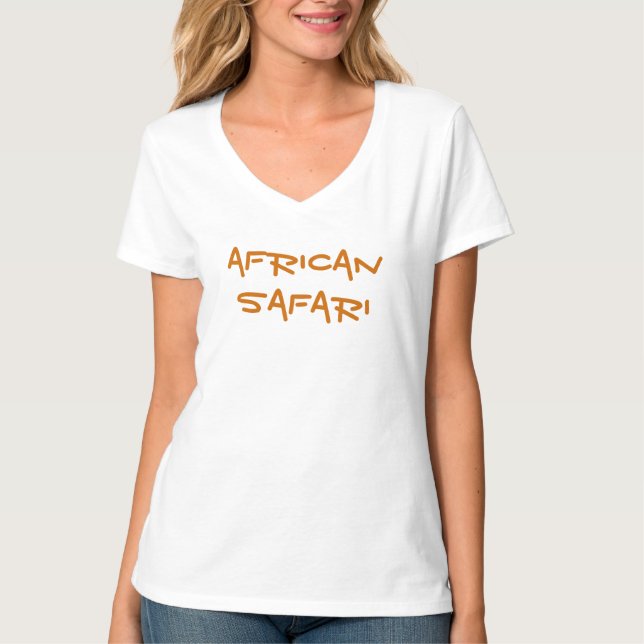 Camiseta Afafricano Safari - Altura Branca (Frente)