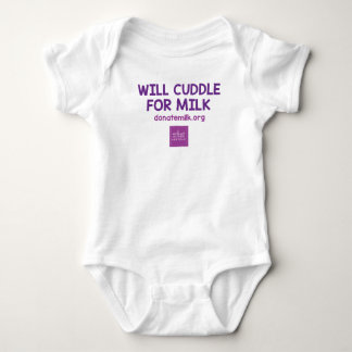 Camiseta Afagará para o Bodysuit do leite - NWMMB