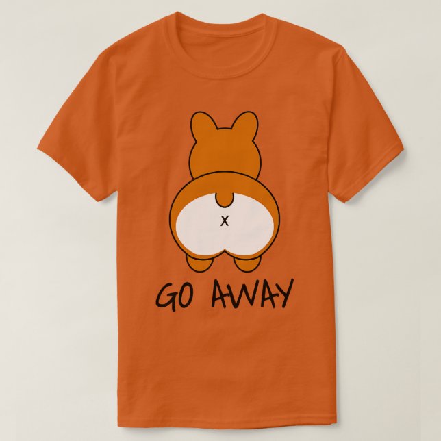 Camiseta Afaste o Bumbum Corgi (Frente do Design)