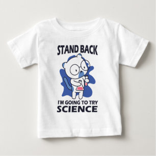 Camiseta Afaste-se - Adorável Experimento de Cientista Gato