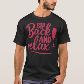 Camiseta Afaste-Se E Relaxe A Design De Vinho De Diversão
