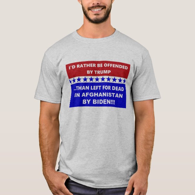 Camiseta Afeganistão Anti-Biden Deixado para Morto (Frente)