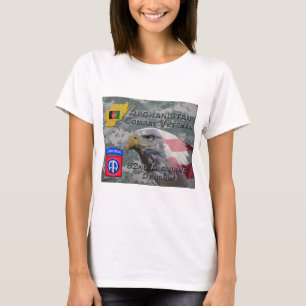Camiseta "Afeganistão Combate Veterano" - 82º Divis Aéreo
