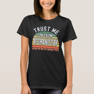 Camiseta Afeganistão Confie em mim, sou do Afeganistão