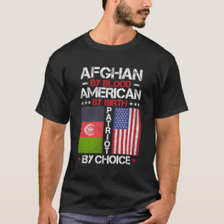 Camiseta Afegão Por Blood American Por Nascimento Patriota
