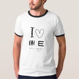 Camiseta Afeição Sincera: Eu Amo Oh E