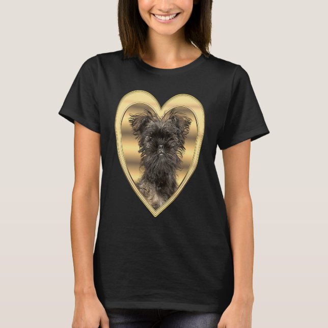 Camiseta Affenpinscher  Affenpinscher Dog Heart  Affenpinsc (Frente)