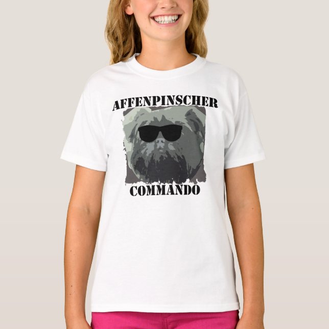 CAMISETA AFFENPINSCHER COMMANDO (Frente)