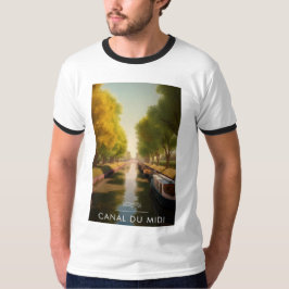Camiseta Affiche Canal du midi - France - illustration