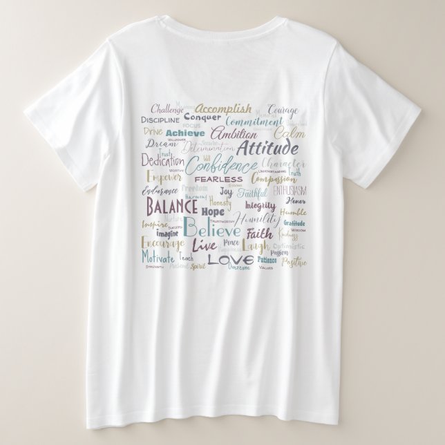 Camiseta Affirmations  (Verso do Design)