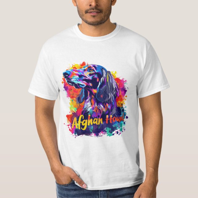 Camiseta Afghan Hound Dog (Frente)