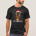 Camiseta Afghan Hound Dog Christmas Santa Hat Matching Famc<br><div class="desc">Afegão Cão Cachorro Natal Santa Hat Matando Família</div>