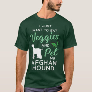 Camiseta Afghan Hound Funny Vegan Dog Proprietário do Xmas