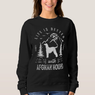 Camiseta Afghan Hound Life Melhor Mãe Pai