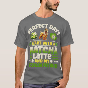 Camiseta Afghan Hound Matcha Latte