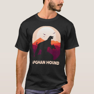 Camiseta Afghan Hound under Moon for Halloween Costume