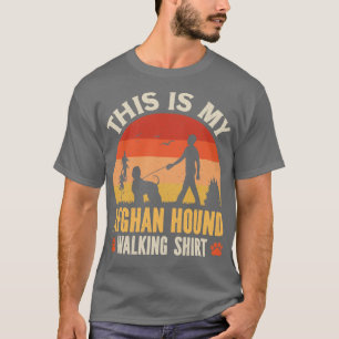 Camiseta Afghan Hound Walking