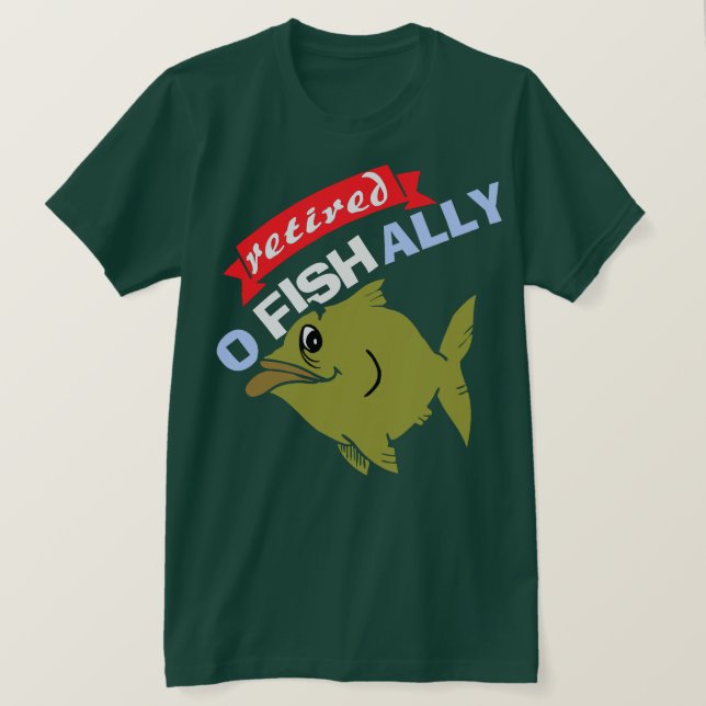 Camiseta aficionado reformado engraçado da pesca (Frente do Design)