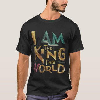 Camiseta Afirmação Coroa,Arco-Íris,Dominação Mundial,