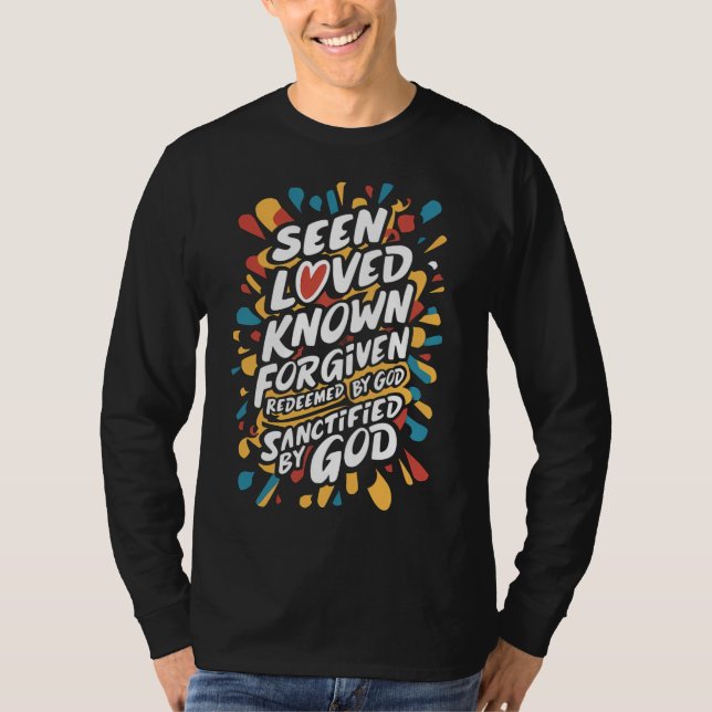 Camiseta Afirmação divina: Abrangendo a identidade espiritu (Frente)