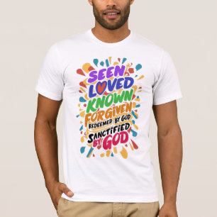 Camiseta Afirmação divina: Abrangendo a identidade espiritu