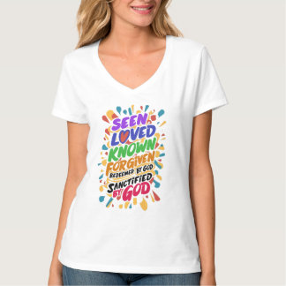 Camiseta Afirmação divina: Abrangendo a identidade espiritu