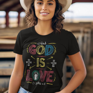 Camiseta Afirmação divina: Deus é amor