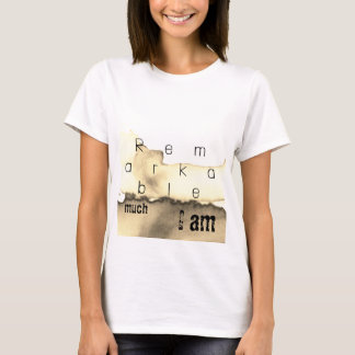 Camiseta Afirmação inteligente da impressão rustica única