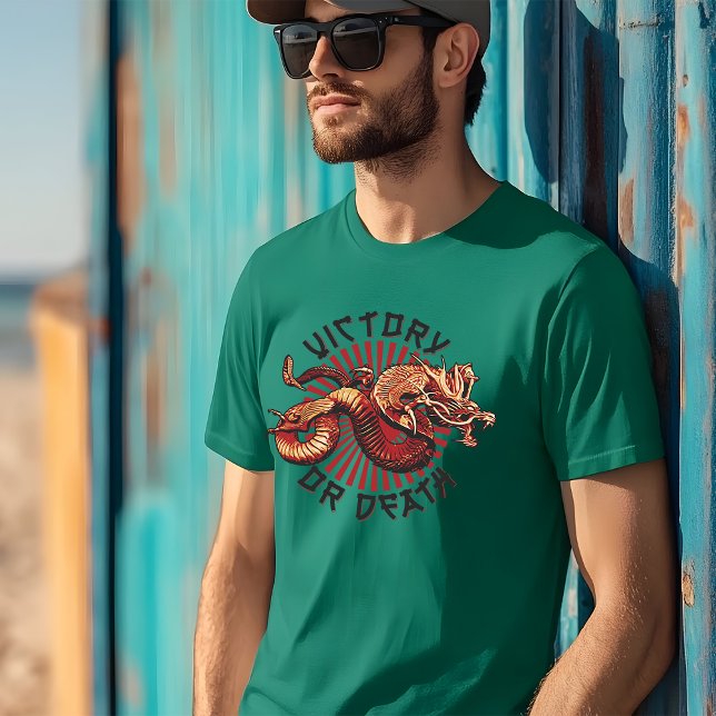 Camiseta Afirmação Negativa para Guerreiros: Vitória ou Mor (Criador carregado)