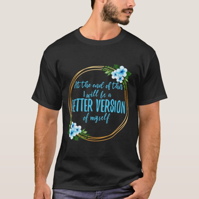 Camiseta afirmações curtas sobre sonhos e metas (Frente)