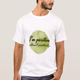 Camiseta afirmações motivacionais de autoaceitação
