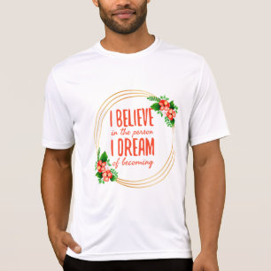 Camiseta Afirmações motivacionais para o sucesso e a luta