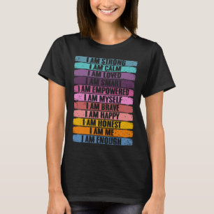 Camiseta Afirmações Motivacionais Positi para o Acreditador
