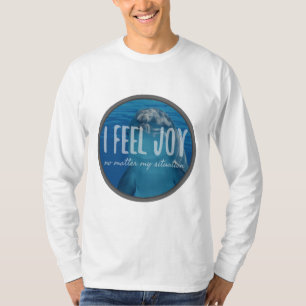 Camiseta afirmações positivas aceitação da vida