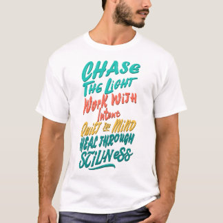 Camiseta Afirmações Positivas: Cure-se Através da Quietude