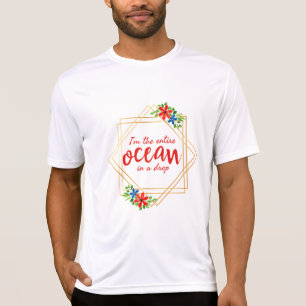 Camiseta afirmações positivas de autoaceitação